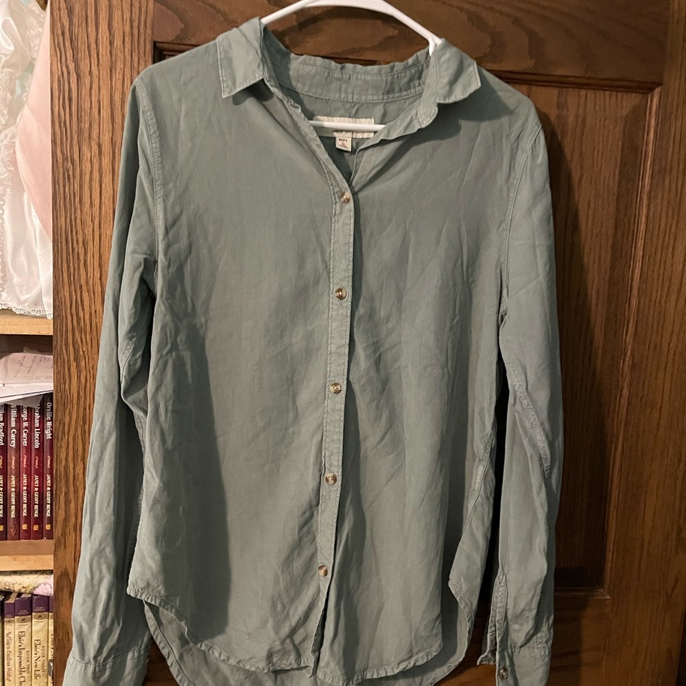 Thread & Supply Green Button Down Shirt